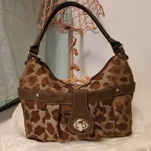 NY & C Animal Print Vinyl Handbag